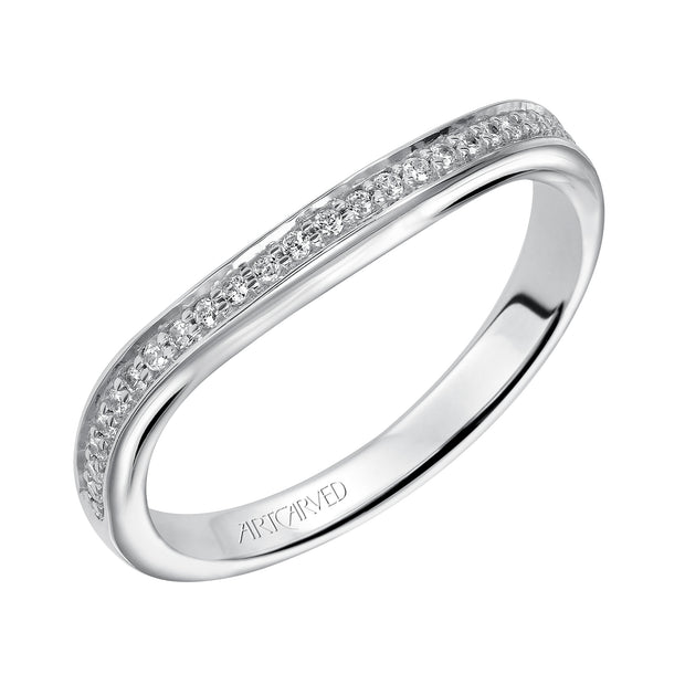 31-V284W-L.00 - ARTCARVED - Diamond wedding band that matches engagement ring31-V28