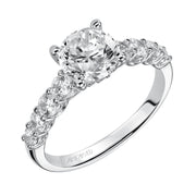 31-V508ERW-E.00 - ARTCARVED - Classic Prong set diamond engagement ring