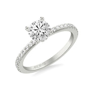 31-V544ERW-E.01 - ARTCARVED - Prong Set Engagement Ring