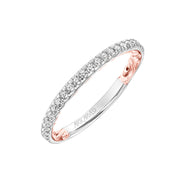 31-V903WR-L.00 - ARTCARVED - Lyric Diamond Wedding Band with Inner Carved details