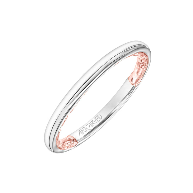 31-V904WR-L.00 - Goldman - Lyric Polished Wedding Band with Inner Carved details