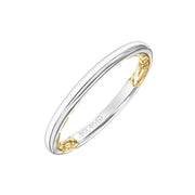 31-V905WY-L.00 - ARTCARVED - Lyric Polished Wedding Band with Inner Carved details