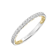 31-V924WY-L.00 - ARTCARVED - Lyric Diamond Wedding Band with Inner Carved details