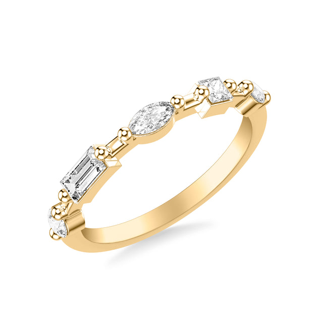 33-9597CY-L.00 - Goldman - Contemporary Stackable with Distance Mixed Marquise and Baguette and Princess and Pear and Round Diamond Ring