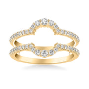 Contemporary Round Diamond Halo Ring Enhancer