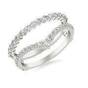 Contemporary Asymmetrical Straight and V-Shape Ring Enhancer