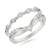 Contemporary Ring Enhancer with Diamonds