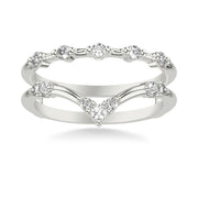 Contemporary Ring Enhancer with Diamonds