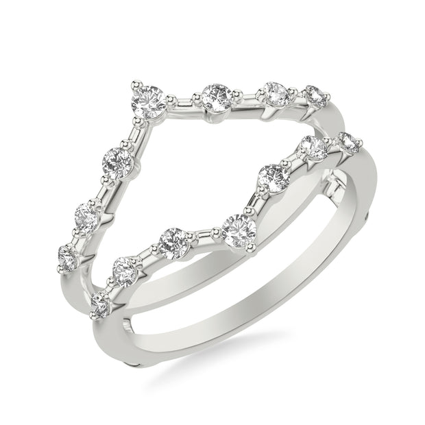 35-9443W-L.00 - Goldman - Contemporary Ring Enhancer with Diamonds