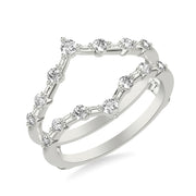 Contemporary Ring Enhancer with Diamonds