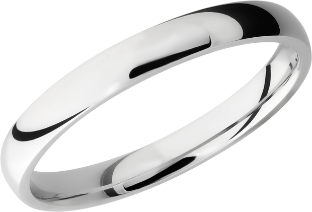 Titanium 3mm domed band