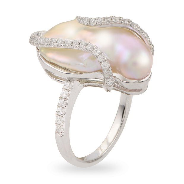 Sterling Silver Freshwater Pearl Ring