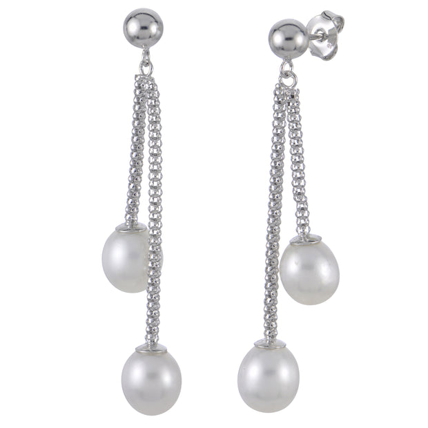 Sterling Silver Freshwater Pearl Earring