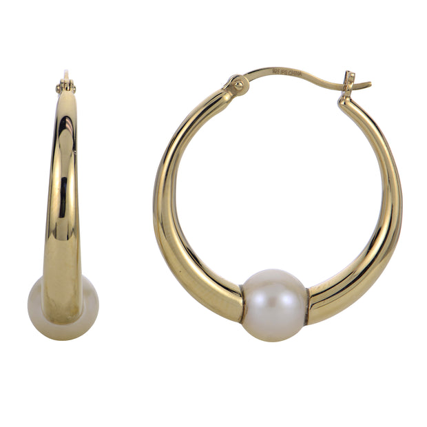 Sterling Silver Freshwater Pearl Earring