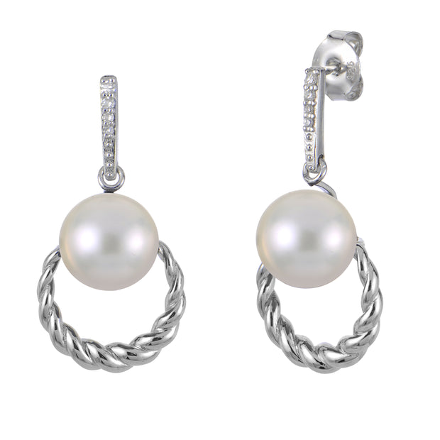 Sterling Silver Freshwater Pearl Earring