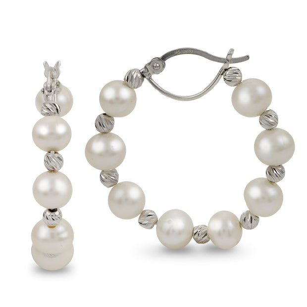 Sterling Silver Freshwater Pearl Earring