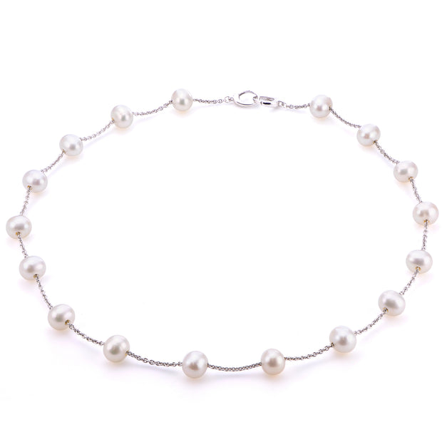 Sterling Silver Freshwater Pearl Necklace