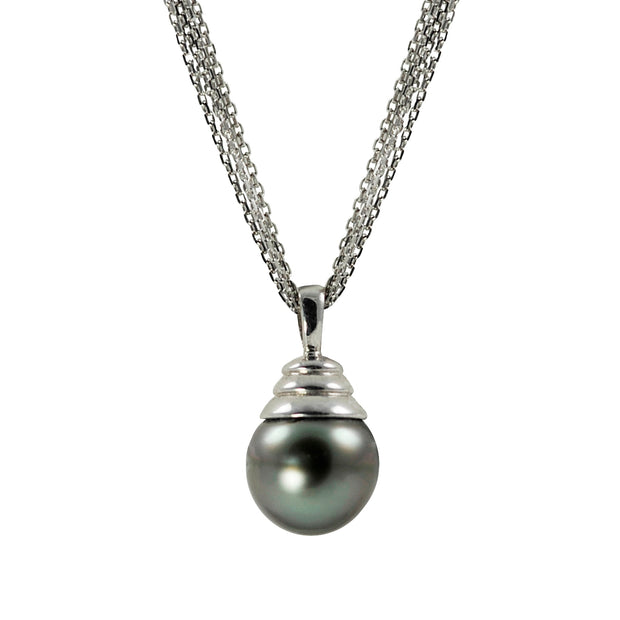 Sterling Silver Tahitian Pearl Pendant