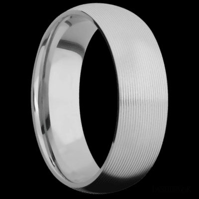 7 mm wide Domed Titanium band.