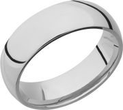 Titanium 7mm domed band