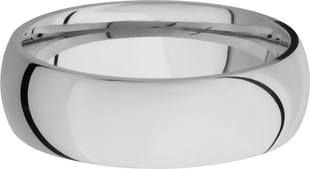 Titanium 7mm domed band