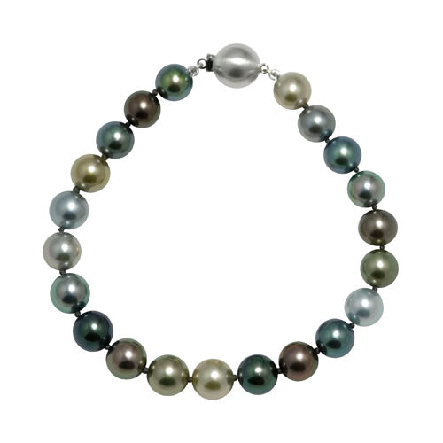 14KT White Gold Tahitian Pearl Bracelet