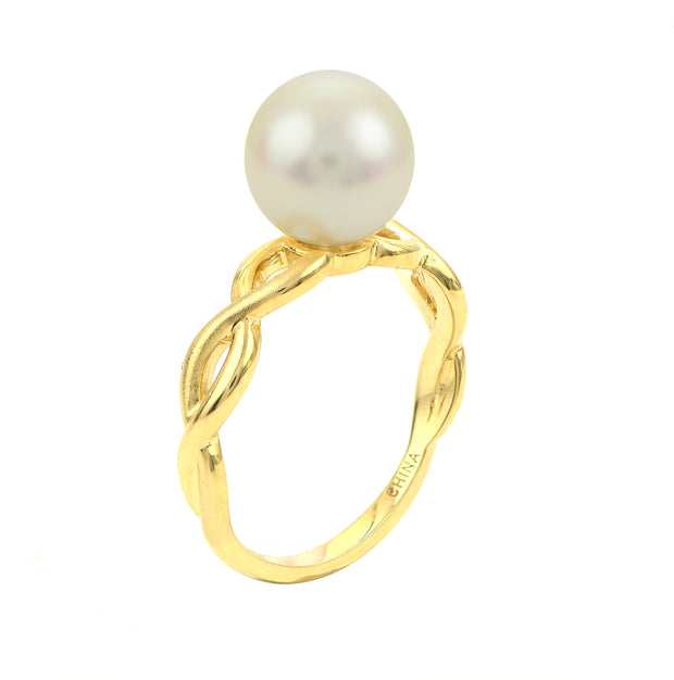 14KT Yellow Gold Freshwater Pearl Ring