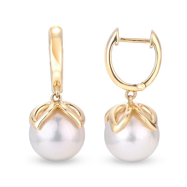 14KT Yellow Gold Freshwater Pearl Earring