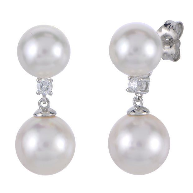 14KT Yellow Gold Akoya Pearl Earring