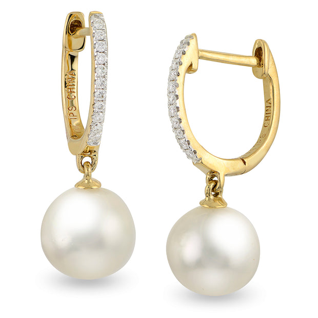 14KT Yellow Gold Freshwater Pearl Earring