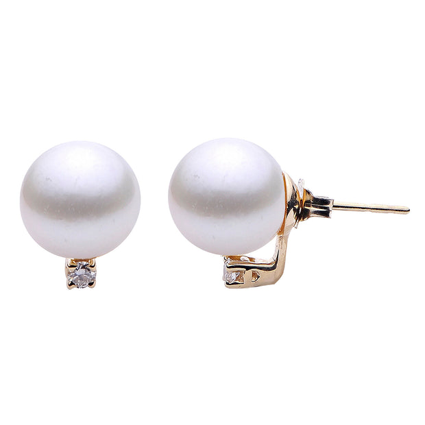 14KT Yellow Gold Freshwater Pearl Earring