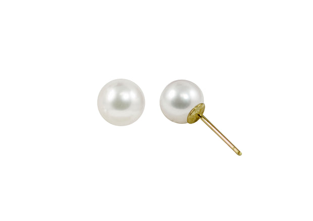 18KT Yellow Gold Akoya Pearl Earring