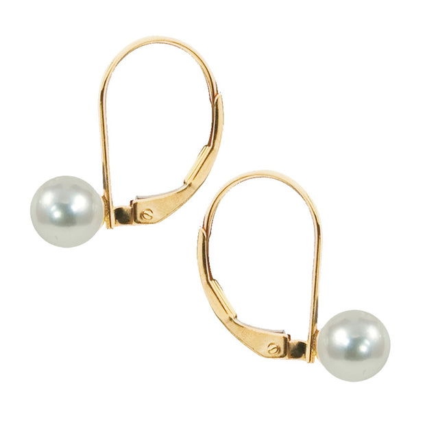 14KT Yellow Gold Akoya Pearl Earring