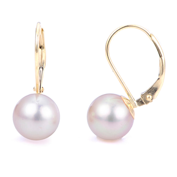 14KT Yellow Gold Akoya Pearl Earring