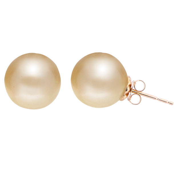 14KT Yellow Gold Golden South Sea Pearl Earring