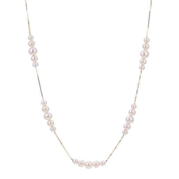 14KT Yellow Gold Freshwater Pearl Necklace