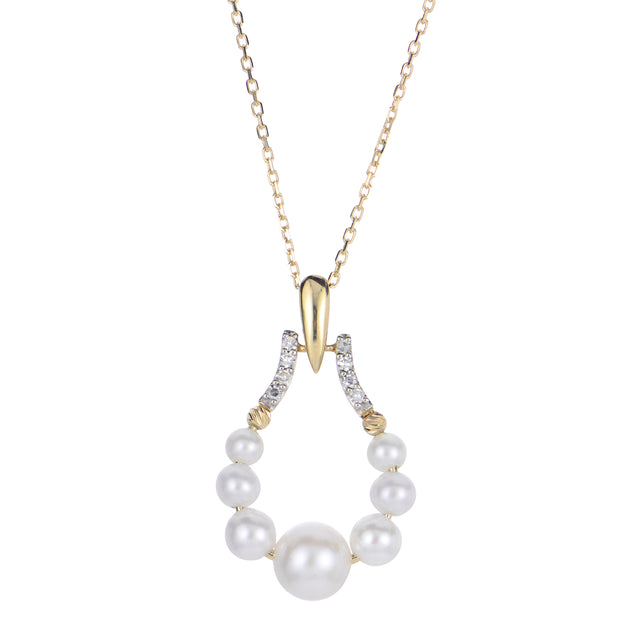 14KT Yellow Gold Freshwater Pearl Necklace