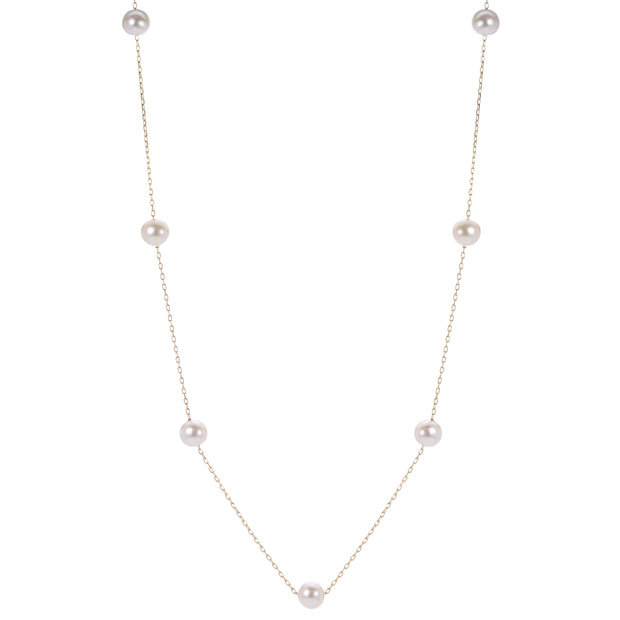 14KT Yellow Gold Freshwater Pearl Necklace