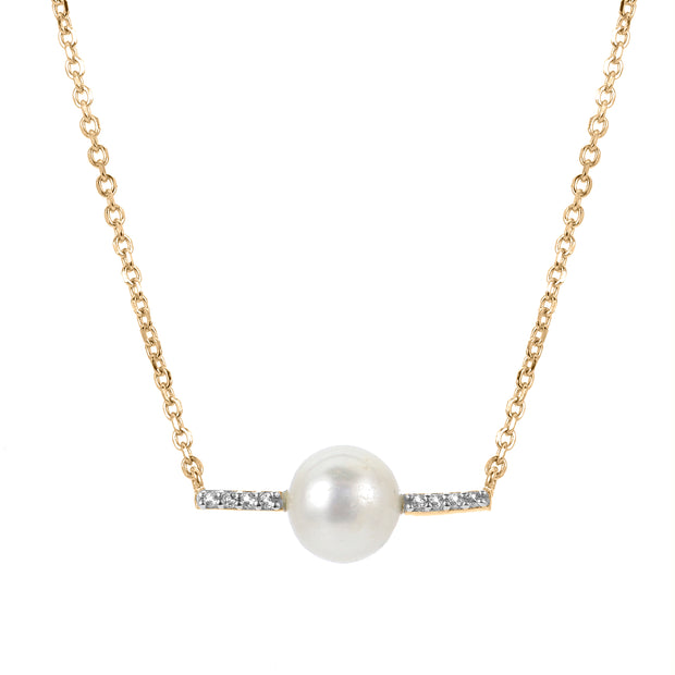 14KT Yellow Gold Freshwater Pearl Necklace