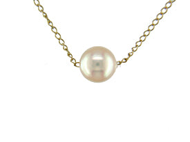 14KT Yellow Gold Akoya Pearl Necklace