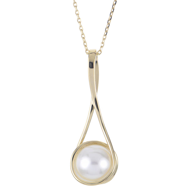 14KT Yellow Gold Freshwater Pearl Pendant