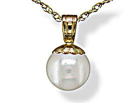 14KT Yellow Gold Akoya Pearl Pendant