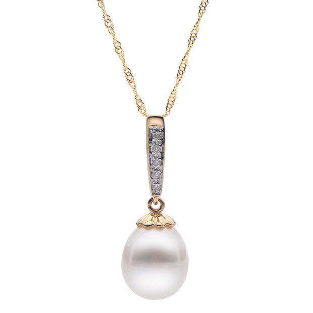 14KT Yellow Gold Freshwater Pearl Pendant