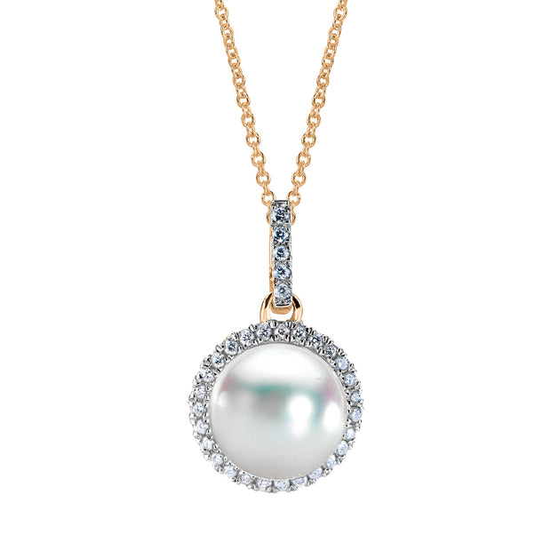 14KT Yellow Gold Akoya Pearl Pendant