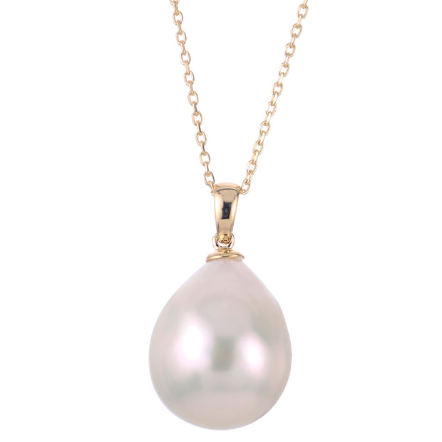 14KT Yellow Gold Freshwater Pearl Pendant