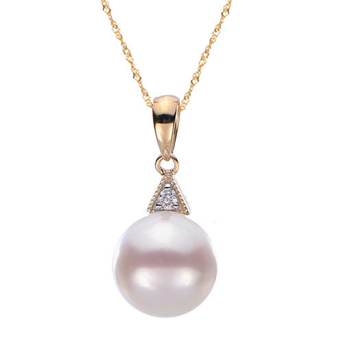 14KT Yellow Gold Akoya Pearl Pendant