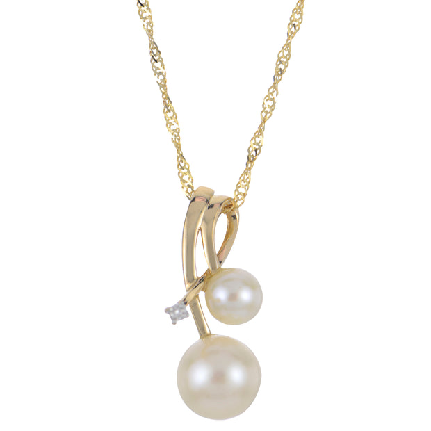 14KT Yellow Gold Freshwater Pearl Pendant