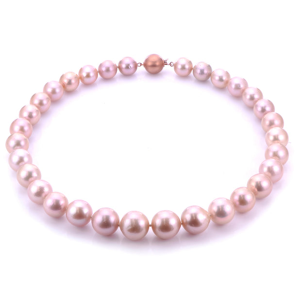 14KT Rose Gold Freshwater Pearl Necklace