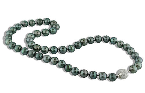 14KT White Gold Tahitian Pearl Necklace