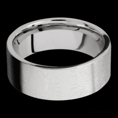 8 mm wide Flat Cobalt Chrome band.